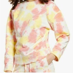 BP Yellow/ Orange Tie Dye pull over crewneck sweatshirt